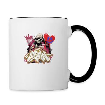 Graffiti - Contrast Coffee Mug - white/black - Right