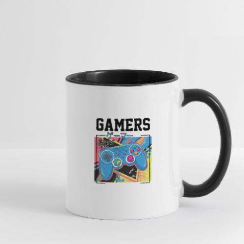 Gamers Start! Retro Japanese Vibe - Contrast Coffee Mug