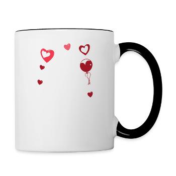 Family / V-Day - Contrast Coffee Mug - white/black - Right