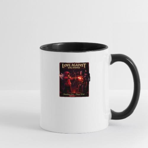 Love Against The System – Cyberpunk Art - Contrast Coffee Mug