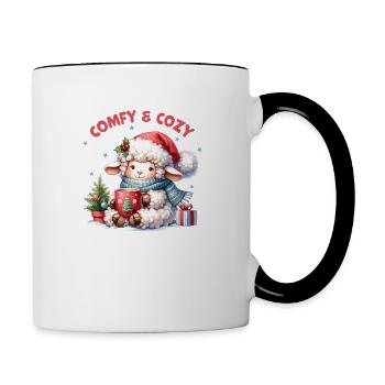 Comfy Cozy ALPA STORE - Contrast Coffee Mug - white/black - Right