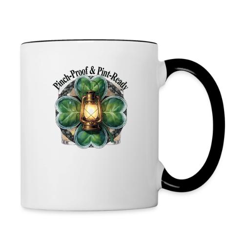 Pinch-Proof Lantern Clover T-Shirt - Contrast Coffee Mug