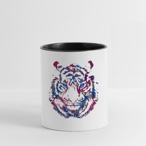 Tiger Head - Roaring Tiger - Tiger Face - Contrast Coffee Mug
