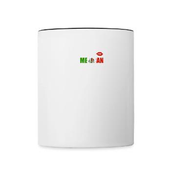Kiss Me I'm Mexican Cinco De Mayo Gift - Contrast Coffee Mug - white/black - Front