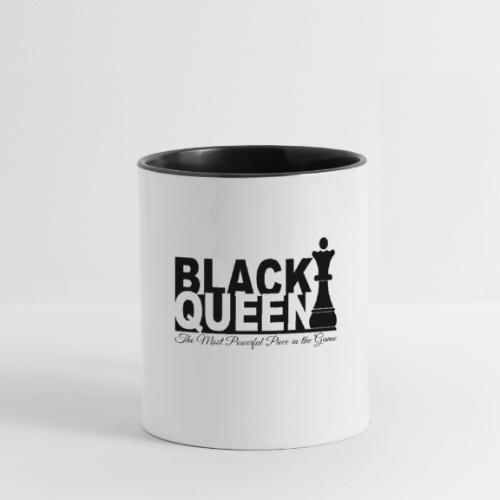 Black Queen Most Powerful Piece in the Game Tees - Contrast Coffee Mug
