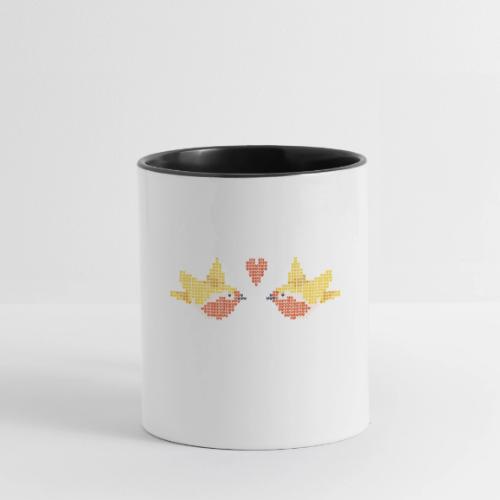 love birds - Contrast Coffee Mug