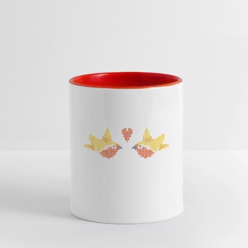 love birds - Contrast Coffee Mug