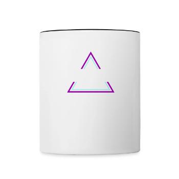 Techno House Party EDM Festival Goa Electro Rave - Contrast Coffee Mug - white/black - Front