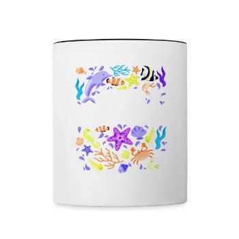 Environmental protection nature conservation Ocean - Contrast Coffee Mug - white/black - Front