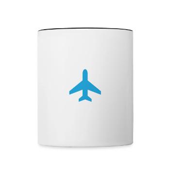 Vacation Trip My First Airplane Ride Traveler - Contrast Coffee Mug - white/black - Front