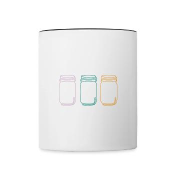 Grab Your Balls It's Canning Season Preserver - Contrast Coffee Mug - white/black - Front