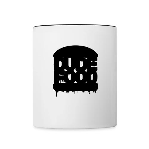 DUDE FOOD - Contrast Coffee Mug