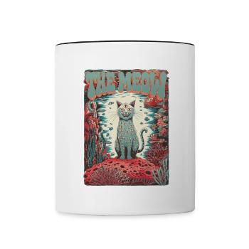 The Terrifying Meow - Contrast Coffee Mug - white/black - Front