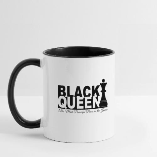 Black Queen Most Powerful Piece in the Game Tees - Contrast Coffee Mug