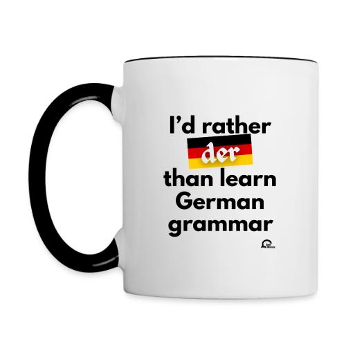 I'd rather der - Contrast Coffee Mug