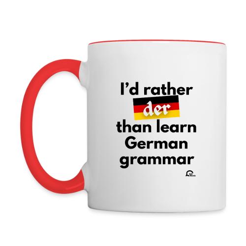 I'd rather der - Contrast Coffee Mug