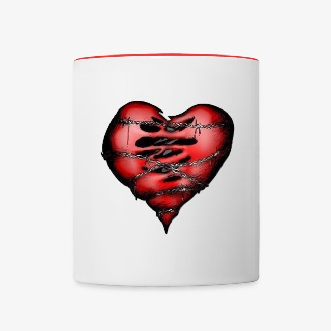 Chains Heart Ceramic Mug