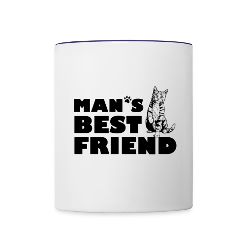 Man's Best Friend Cat Logo - Contrast Coffee Mug