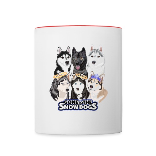 The Gone to the Snow Dogs Husky Pack - Contrast Coffee Mug