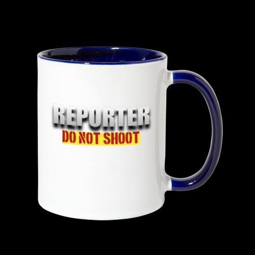 REPORTER. DO NOT SHOOT. - Contrast Coffee Mug
