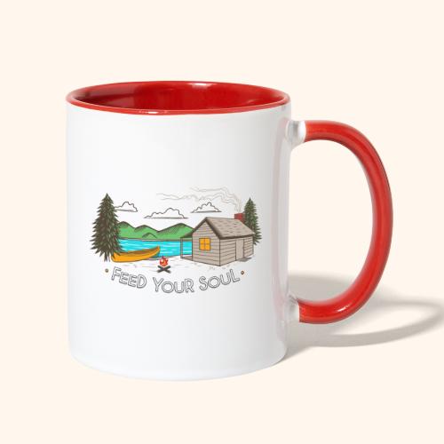 Feed Your Soul - Wilderness Cabin - Contrast Coffee Mug