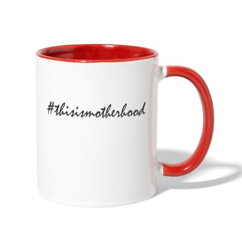 #thisismotherhood - Contrast Coffee Mug