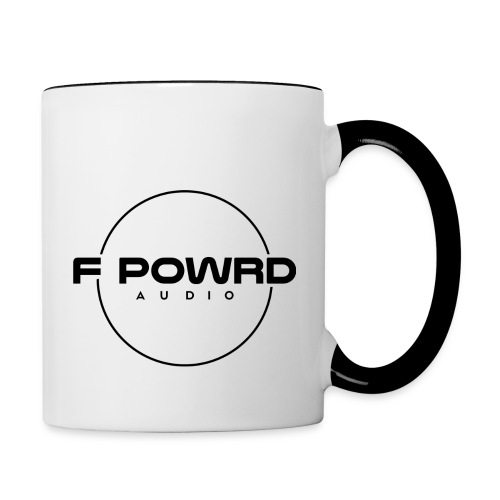 black logo transparent background - Contrast Coffee Mug