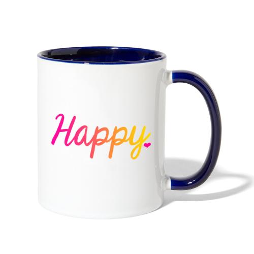 HAPPY - Contrast Coffee Mug