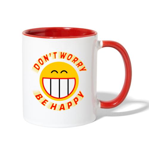 Be Happy - Contrast Coffee Mug