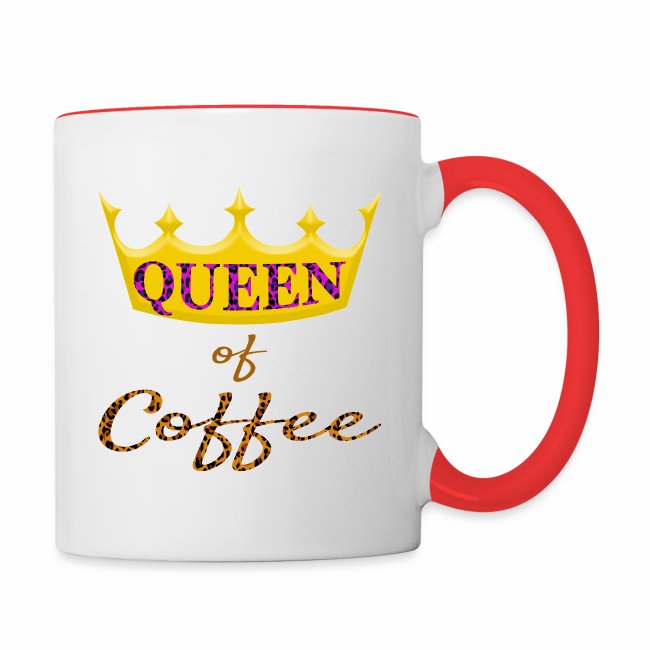 Queen of Coffee Ladies funny Caffeine Bean Lover.