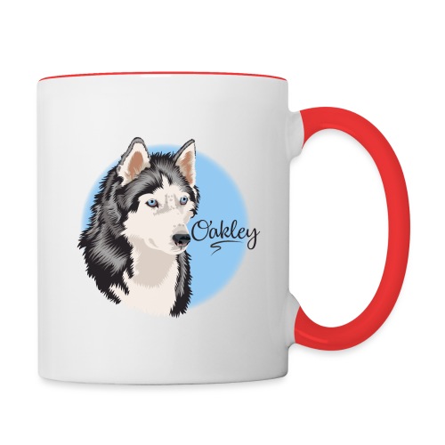 Oakley the Husky from Gone to the Snow Dogs - Contrast Coffee Mug