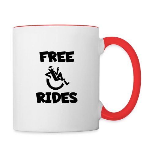 This wheelchair user gives free rides - Contrast Coffee Mug