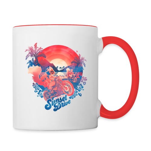 Sunset Drive - Contrast Coffee Mug