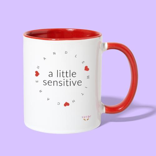 A Little Sensitive - Contrast Coffee Mug