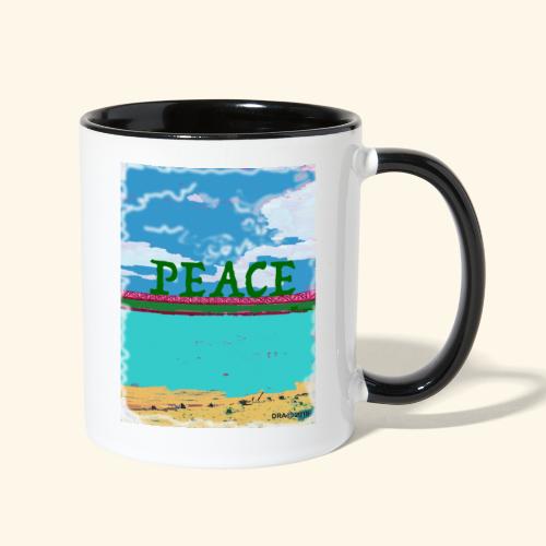 Peace blu - Contrast Coffee Mug
