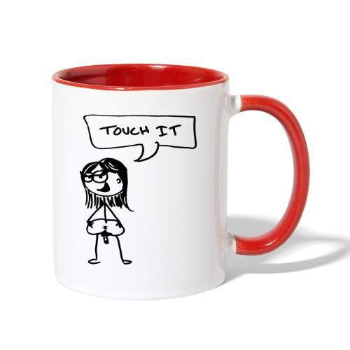 touch it - Contrast Coffee Mug