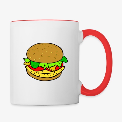 Comic Burger - Contrast Coffee Mug