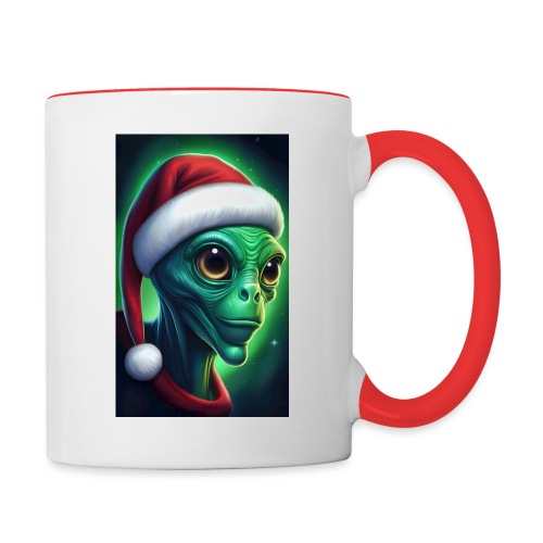 Alien Santa Claus - Contrast Coffee Mug