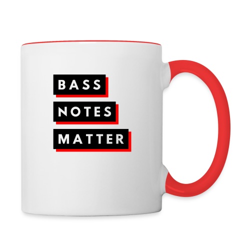 Bass Notes Matter Red2 - Contrast Coffee Mug
