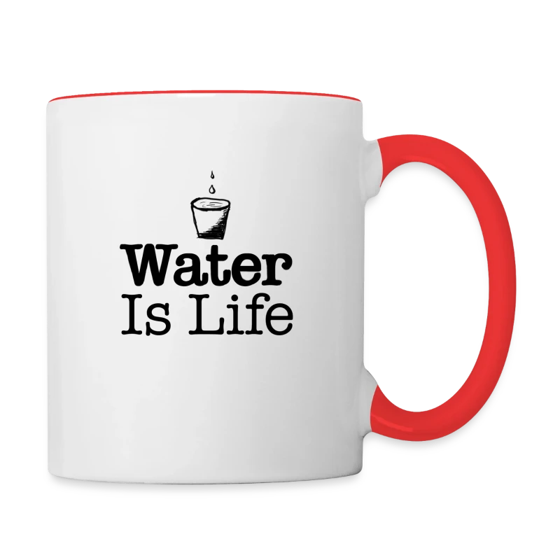 water Is Life - Contrast Coffee Mug