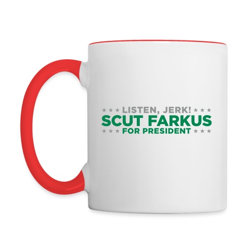 Scut Farkus for President Christmas Story Movie - Contrast Coffee Mug