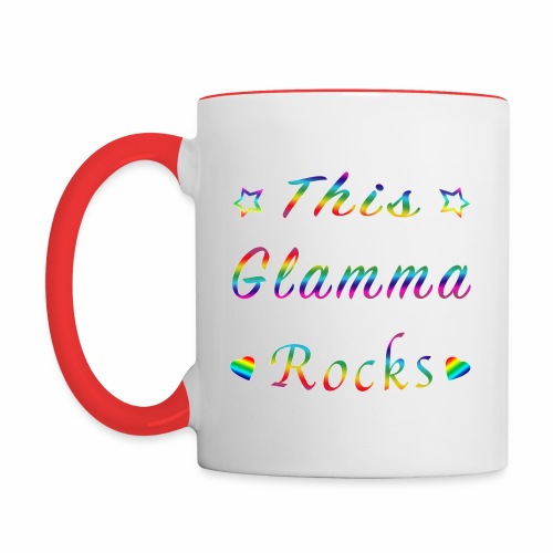 This Glamma Rocks Matriarch Hottie Funny Gift. - Contrast Coffee Mug