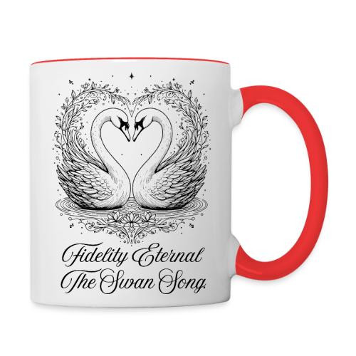 Poetic Swan T-Shirt - Contrast Coffee Mug