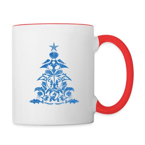 Coastal Christmas Tree Solo - Contrast Coffee Mug