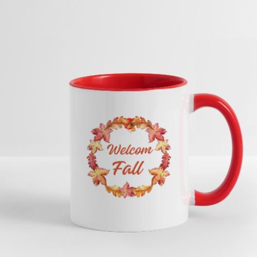 Welcome fall - Contrast Coffee Mug