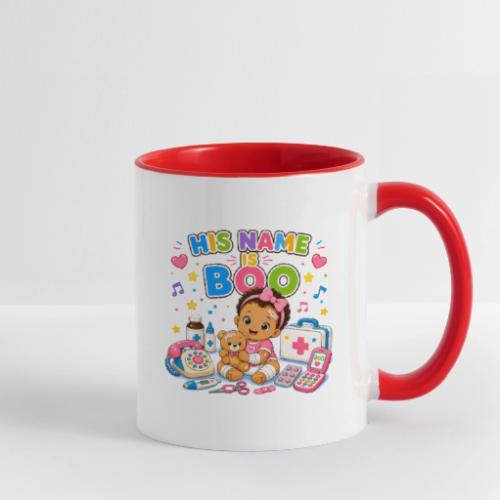 His Name Is Boo - Girl-B - Contrast Coffee Mug