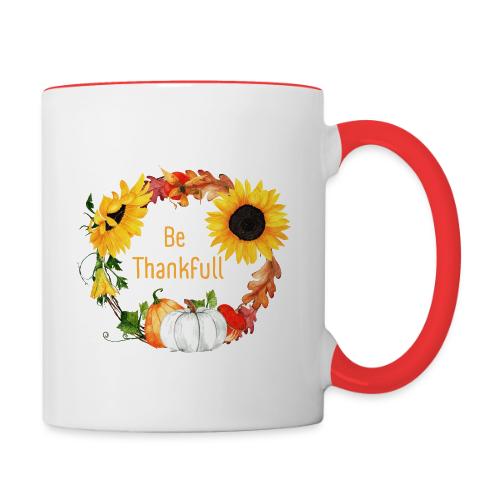 Be thanksfull - Contrast Coffee Mug