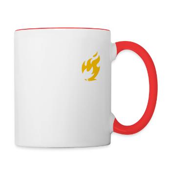 I Read Banned Books - Contrast Coffee Mug - white/red - Right