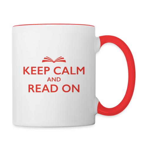Keep Calm and Read On - Contrast Coffee Mug