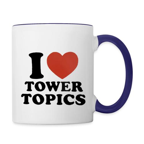 I Love Tower Topics - Contrast Coffee Mug